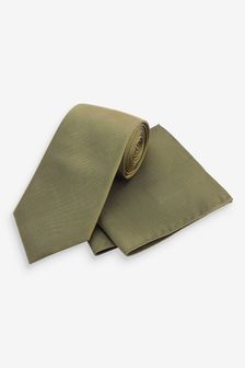 Silk Tie And Pocket Square Set