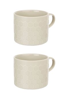 Kitchen Pantry Set of 2 Grey Mugs (T31477) | £12