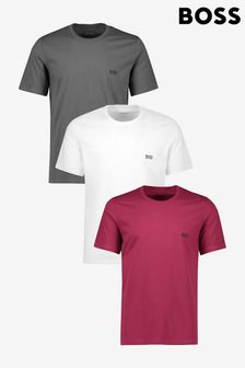 BOSS Red, White & Grey T-Shirt 3 Pack