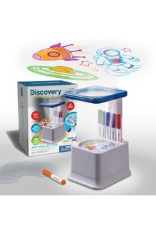 Discovery White Toy Sketcher Projector with 6 Color Markers
