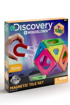 Discovery Mindblown Blue Toy Magnetic Tiles 24pcs