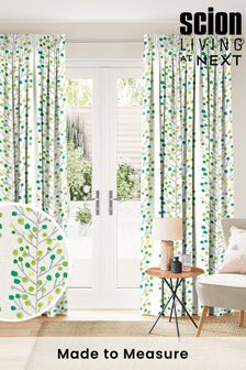 Scion Green Berry Tree Made To Measure Curtains