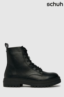 Schuh Black Acacia Lace Up Boots