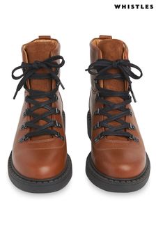 Whistles Natural Alvis Lace-Up Boots