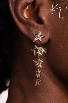 Kate Thornton Gold Mystic Star Drop Earrings