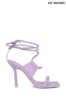 Kat Maconie Lilac Purple High Heeled PU Sandals