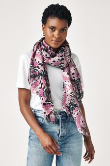 Abstract Butterfly Print Lightweight Scarf