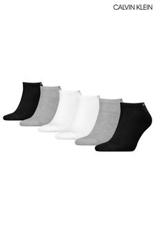 Calvin Klein Grey 6 Pack Trainer Socks