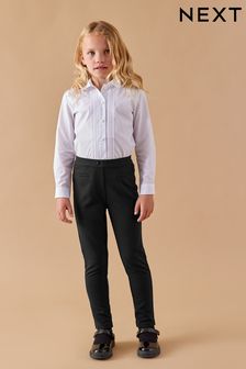 Ex UK store Girls School Trousers Adjustable Waist Cable Belt Look 