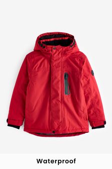Red Warm Wadded Waterproof Coat (3-16yrs) (T40781) | £40 - £50