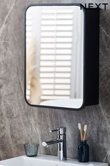 Black Mirrored Wall Cabinet (T40820) | £85
