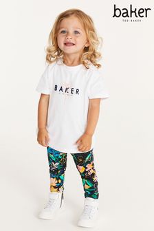 Baker by Ted Baker White T-Shirt And Leggings Set