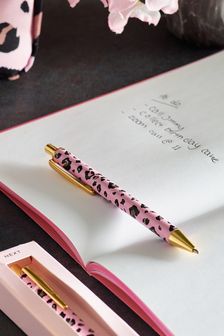 Pink Leopard Single Pen (T41284) | £4