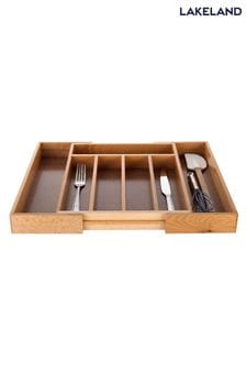Lakeland Natural Extending Wooden Cutlery Tray