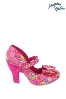 Irregular Choice Fancy That Red Instep Bar Court Shoes