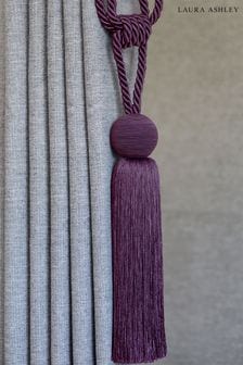 Blackberry Purple Theodora Tassel Curtain Tie Back