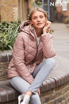 Short Hooded Padded Jacket With Recycled Wadding