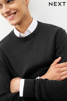 Black Pure Cotton Jumper (T43667) | £22