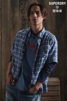 Superdry Blue Limited Edition Dry Work Shirt