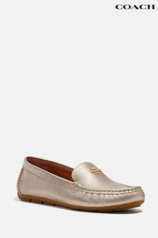 Coach Marley Leather Moccasin Driver Shoes