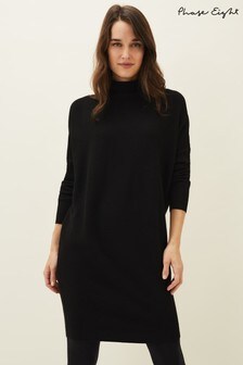 black polo neck dress uk