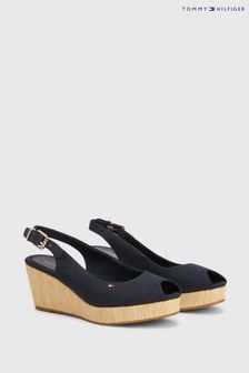 Tommy Hilfiger Blue Iconic Elba Wedges (T45649) | £90
