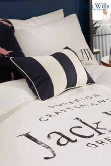 Jack Wills Blue Heritage Stripe Cushion