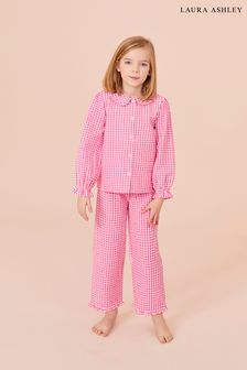 Laura Ashley Woven Button Through Pyjamas (T46463) | £34 - £38