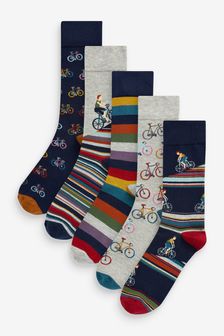 Pattern Socks 5 Pack