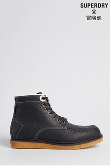 Superdry Black Dry Limited Edition Detroit Boots