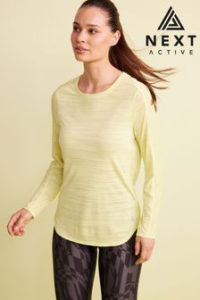 Yellow Next Active Sports Long Sleeve Top (T48711) | £20