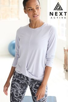 Next Active Sports Luxe Soft Touch Long Sleeve Top (T48777) | £24