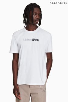 AllSaints White Nova Ss Crew T-Shirt