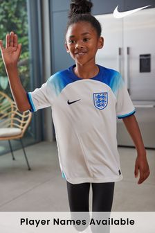 Nike White Blank England Stadium Home Junior Football Shirt (T49970) | £60