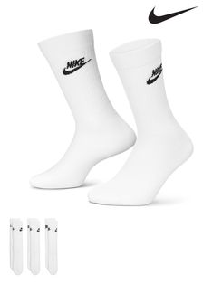 Nike White Everyday Essential Socks 3 Pack (T50324) | £17