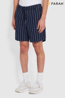Farah Redwald Indigo Blue Stripe Shorts
