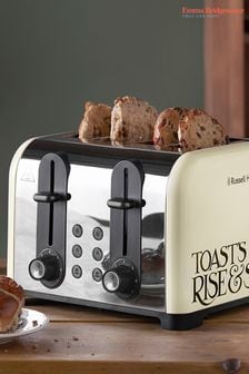 Emma Bridgewater Cream 4 Slot Toast & Marmalade Cream Toaster by Russell Hobbs