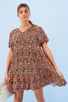 Printed Short Summer Dress