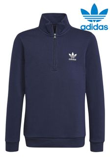 adidas Originals Blue Adicolor Half-Zip Sweatshirt