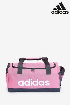 adidas Pink Essentials Logo Duffel Bag