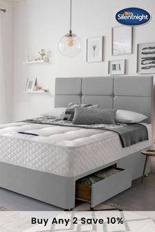 Silentnight Eco Miracoil 2 Drawer Divan Bed Set - Slate Grey