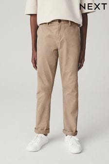 Stone Natural Regular Fit Stretch Chino Trousers (3-17yrs) (T55749) | £12 - £17