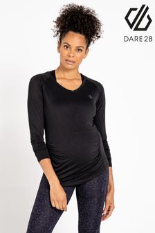 Dare 2b Black Discern Long Sleeve Maternity T-Shirt