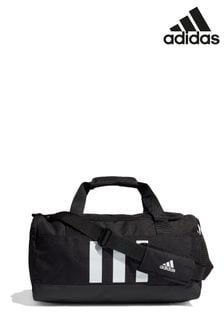 adidas Small Black Essentials 3-Stripes Duffel Bag (T57043) | £23