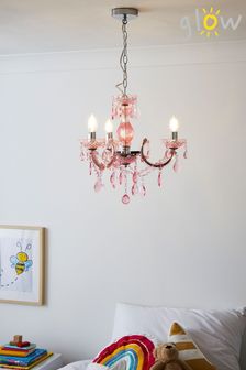 glow Pink Marie Terese 3 Light Ceiling Light