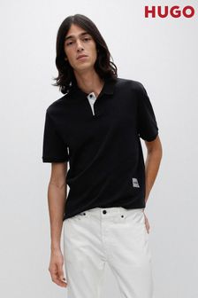 HUGO Dargentic Black Polo Shirt