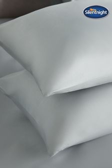 Silentnight Silver Pure Cotton Pillowcases
