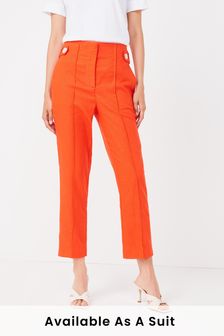 Women's Red Trousers | Wide Leg 