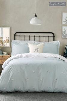 Sophie Allport Sky Blue Dalmatian Duvet Cover and Pillowcase Set