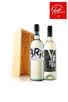 Virgin Wines Must Have White Duo in Wooden Gift Box